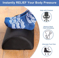 Half Cylinder Foot Rest Under Desk Ergonomic Footrest