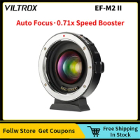 Viltrox EF-M1 EF-M2II 0.71x Lens Adapter Speed Booster Auto Focus for Canon EF Lens to M43 Mount Camera GH5S GF5