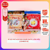 MÌ SỢI PHỞ ACECOOK GÀ,BÒ (DATE LUÔN MỚI) [COMBO]