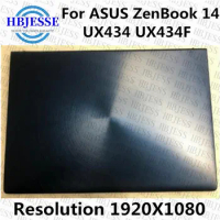 Original 14.0''Full LCD Screen Assembly with cover For ASUS ZenBook 14 UX434 UX434F UX434FLC UX434FAC 1920*1080 LCD Assenbly