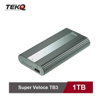 【TEKQ】TB3 SuperVeloce 1TB Thunderbolt 3 SSD 外接硬碟 夜幕綠-