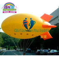 High Quality Advertising Helium Flying Airship Blimps Inflatable Blimp Giant Inflatable Zeppelin/ Pl