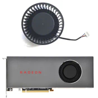 New AMD GPU Fan 75MM 4PIN DC 12V 0.40A BFB1012SHA01 for AMD Radeon RX 5700 5700XT Reference Graphics Card Cooling
