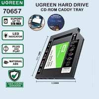 Ugreen SATA HDD SSD Caddy for 9.5mm Enclosure Notebook 2.5 Laptop - 70657