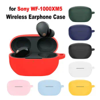 3D New Sony 2023 Headphone Cover For WF-1000XM5 Case Soft Silicone Case Cover Shock Full-Body with Keychain For WF-1000XM5 Case