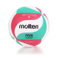 MOLTEN #5合成皮排球-5號球 V5M5000 白紅綠