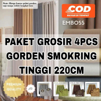 4PCS PAKET PROMO GORDEN SMOKRING JENDELA DAN 3PCS PAKET HEMAT HORDENG PINTU MINIMALIS T180CM DAN T22
