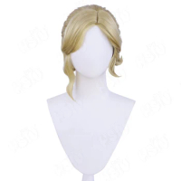 Game Identity V Emily Dyer cosplay wig 35CM Linen Yellow Short Hair anime cosplay Wig Game cosplay wig