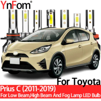 YnFom For Toyota Prius C 2011-2019 Special LED Headlight Bulbs Kit For Low Beam,High Beam,Fog Lamp,Car Accessories