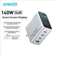 ที่ชาร์จ Anker Zolo GaN 140W PD ชาร์จเร็วสำหรับศัพท์ พร้อมพอร์ต USB-C/A สี่พอร์ต จอแสดงผล AI Smart ส