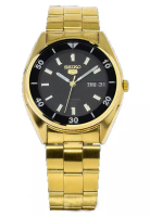 Seiko Jam Tangan Pria Seiko 5 Original Garansi Resmi Strap Stainless Steel Gold SKX190 SKX190K1