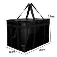 Insulated Food Delivery Bag Reusable Cooler Bag for Office Restaurant Travel