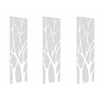 Promotion! 3X 3D Acrylic Tree Mirror Wall Sticker Removable DIY Art Decal Home Decor Mural 100X28CM