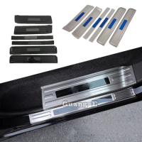 Stainless Steel Strip Threshold Pedal Door Sill Scuff Plate Cover Frame Accessories For Nissan NV200/Evalia 2009 2010 2011-2020