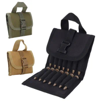 Tactical 14 Rounds Molle Ammo Pouch Foldable 12 Gauge Rifle Cartridge Shotgun Bullet Shell Holder Carrier Hunting Gun Mag Bag
