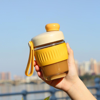 玻璃水杯女帶吸管可愛夏季便攜大容量咖啡杯子高顏值奶茶杯ins風