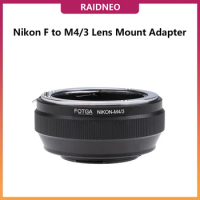 RaidNeo Nikon-F Mount Lens to M4/3 Lens Mount Adapter for Olympus Pen E-PL1 E-PL2 E-M OM-D E-M5 E-M10 Lumix GH2 GH3 GH4 GH5 GH5s