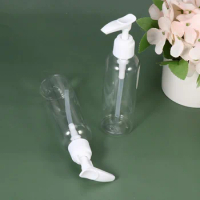 10 Pcs Pump Lotion Bottle with Round Shoulder Spigot Clear Liquid Dispenser Shampoo Pump Press Bottless Emulsion