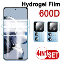 4IN1 Safety Gel Film For Xiaomi 12T Pro 12 Lite Mi 11 Ultra 2PCS Screen Hydrogel Protector+2PCS Camera Lens Glass For Xiaomi12T