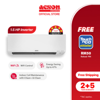 Duty free goods Acson REINO+ Inverter Air Conditioner 1.5HP R32 A3WMY15BF  FOC TNG RM50 RELOAD PIN