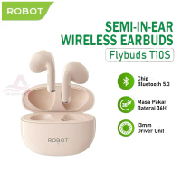 ROBOT TWS Earphone Wireless Extra Bass Stereo Flybuds T10 Headset Bluetooth 5.3 HD sound Audio IPX4 