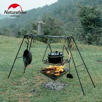 Naturehike挪客戶外折疊置物架掛架燒烤野餐餐具架收納架吊鍋支架