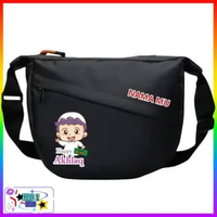 Tas Selempang Free Custom Nama Anak Laki Laki & Perempuan Ngaji Motive Islami Muat LKS Tablet 11inc 