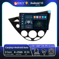EKIY T8 DSP Car Radio Multimedia Player For Ford Fiesta 1995-2001 Focus MK1 1998-2004 Stereo Navigatio GPS Android Auto CarPlay