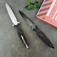 Folding Knife Russian HOKC D2 Blade Black G10 Handle Outdoor Hunting Tactical Survival Pocketknives 