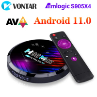 2022 H96 MAX X4 Amlogic S905X4 TV Box Android 11 4GB 64GB 32GB Support AV1 HDR+ 4K Wifi Youtube Media Player Set Top Box 2GB16GB