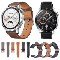 Leather+Silicone 22mm Straps For HUAWEI WATCH GT 4 46mm WATCH 4 Pro GT 3 GT2 Pro Buds Band Watchbands Replacement Bracelet Wrist