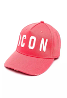 Dsquared2 Be Icon Baseball Cap in Pink,White for UNISEX