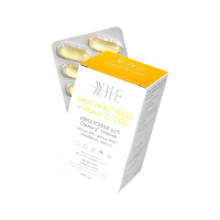 WHC UnoCardio 1000 Vitamin D 小千金 95%高純度深海魚油+維他命D 60粒 一件