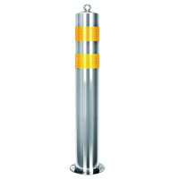 【可可交通】不鏽鋼警示柱 加厚鋼管警示柱 立柱 B-SUSY650R(交通警示柱 道路分隔柱 反光防撞柱)
