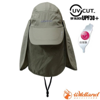 荒野 WildLand 中性抗UV多功能遮陽棒球帽.遮陽護頸帽.遮陽帽_WH1031-64 深卡灰