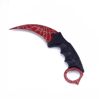 CS GO Counter Strike claw Knife Neck Knife with Sheath Spider Web Real game Knife camping knife Fixed Knife EDC Tools