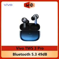 Original VIVO TWS 3 Pro Wireless Earphone Bluetooth 5.3 49dB IP54 Qualcomm S5