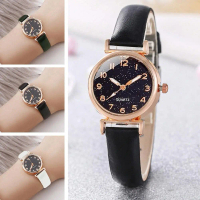 Watch New Small Dial Round Star Quartz Watch Ladies Quartz Dress Watch F6Q6