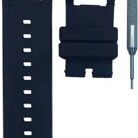 26mm Black Rubber Watch Band Strap Compatible with Invicta Russian Diver | Free Spring Bar Tool