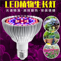 雙十一領劵 植物燈 全光譜LED植物生長燈泡室內綠植多肉花卉大棚防徒上色育苗補光燈 城市玩家