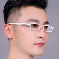 Vazrobe White Photochromic Myopia Glasses Male Women -100 125 150 175 200 225 250 275 300 Anti Blue Light Eyeglasses Frame Men