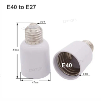 E27 ke E40 Mentol Penyesuai Lampu Tapak LED, 2pcs, Serasi dengan mentol GU10, E12, B22, MR16, AC Pow