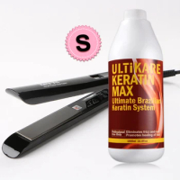 1000ml Chocolate Brazilian Keratin Treatment 8% Formalin Hair Straightening+Hair Flat Iron Smoothing Hair Care Products