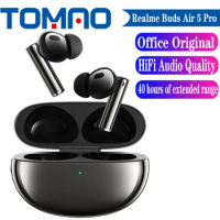 Original Official New Realme Buds Air 5 Pro Wireless Earphone 40 hours of extended range 50dB Active Noise Cancelling Headphone