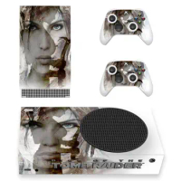 Tomb Raider Skin Sticker Decal Cover for Xbox Series S Console and 2 Controllers Xbox Series Slim Skin Sticker Vinyl