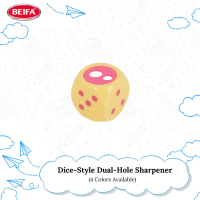 BEIFA Dice-Style Dual-Hole Sharper | 4 Colors | Big & Small Hole | Special Design Compact Portable |