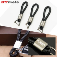 For HONDA CBR500R CBR 500R 2013-2022 2023 2018 Motorcycle Accessories Leather Knitting Rope Keychain Hand Woven Leather Keyring