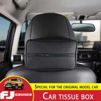 For Toyota FJ Cruiser Car Tissue Box Sun Visor Type FJ Cruiser Seat Back Hanging Tissue Box Car Interior Decoration Accessories