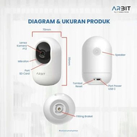 ARBIT Indoor PTZ CCTV Security IP Camera 2K 3MP Wireless NVR Night Vision smart home Varian Grey