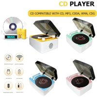 5V 2A Cd Player Built-in Speaker Portable Audio Player Battery Powered Dvd Player Bluetooth-compatible with Remote Control